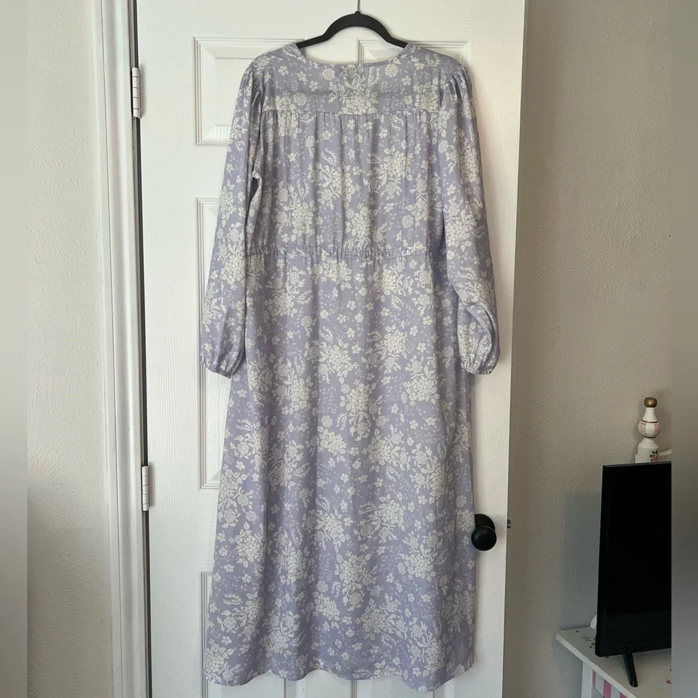 Summersalt Lavender Floral Long Sleeve Dress - Picture 2 of 4